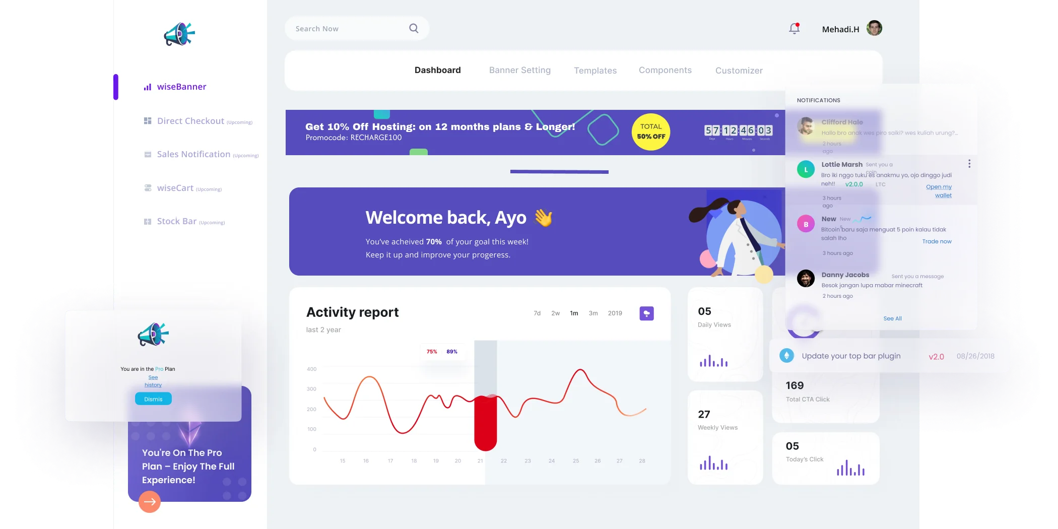 wiseCampaign Plugin Dashboard