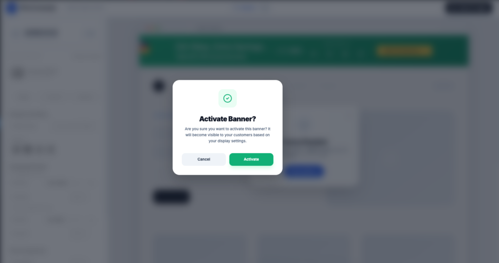 Setup wiseBanner 2 activare wisebanner confirmation