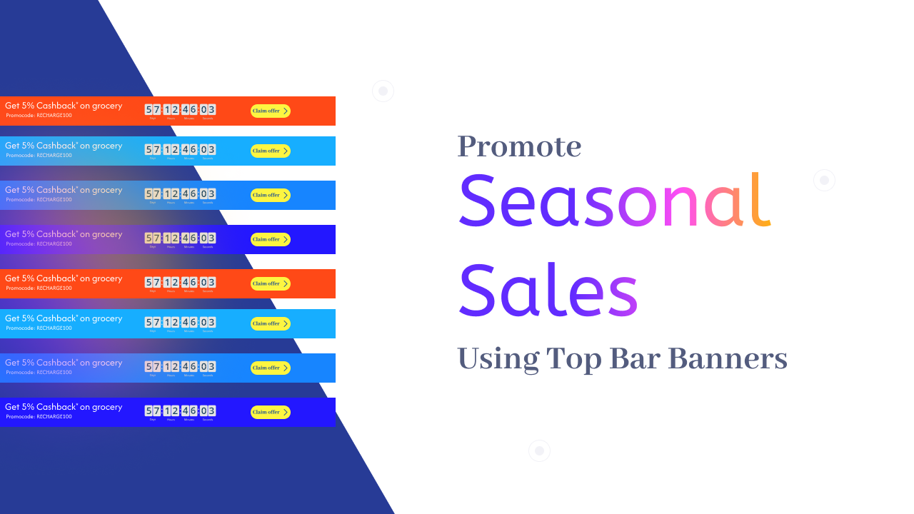 Promote Seasonal Sales Using Top Bar Banners in 2024