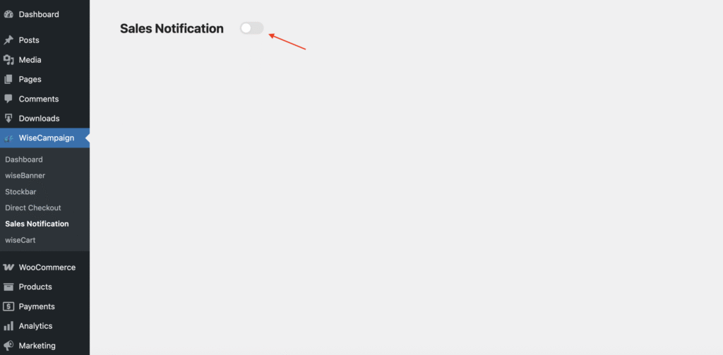 Sales Notification 1 sales notification wisecampaign